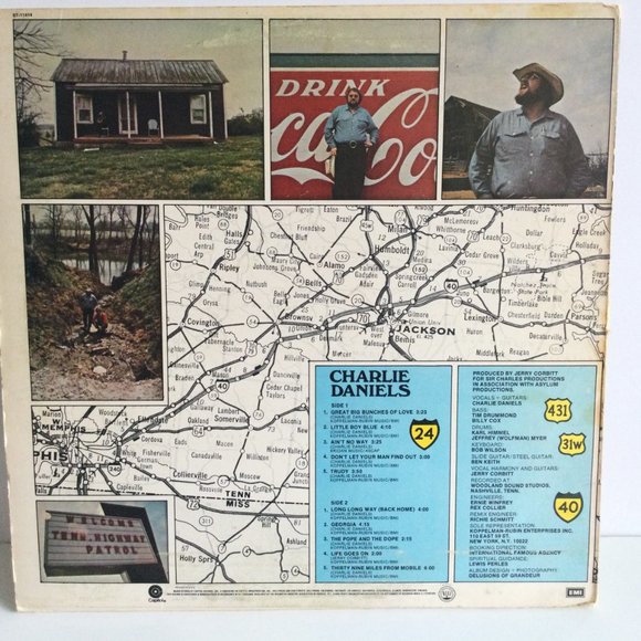 Charlie Daniels Self Titled LP reIssue - Picture 2 of 13
